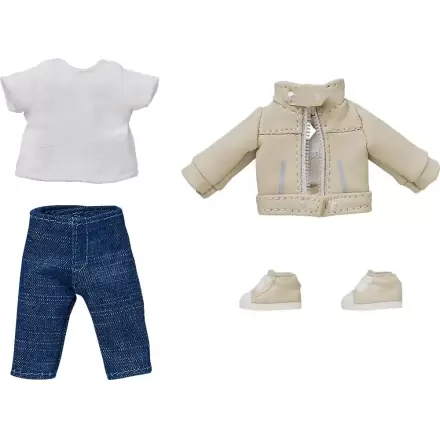 Nendoroid Doll Figures Outfit Set: Leather Jacket (Ivory) product photo