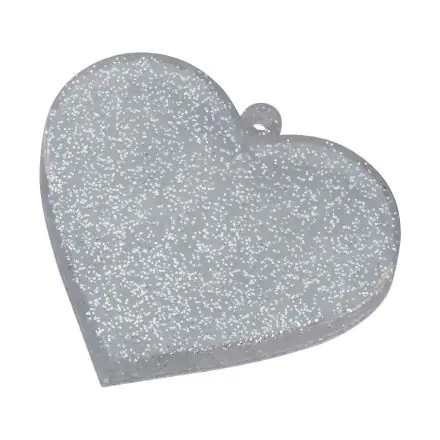 Nendoroid More Heart-shaped Base for Nendoroid Figures Heart Silver Glitter Version product photo