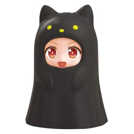 Nendoroid More Kigurumi Face Parts Case for Nendoroid Figures Ghost Cat Black 10 cm product photo