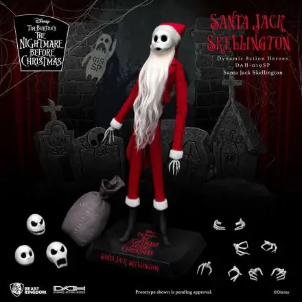 Nightmare before Christmas Dynamic 8ction Heroes Action Figure 1/9 Santa Jack Skellington 21 cm product photo