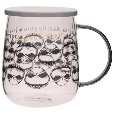 Nightmare Before Christmas Jack Glass Mug with Lid 532ml product photo