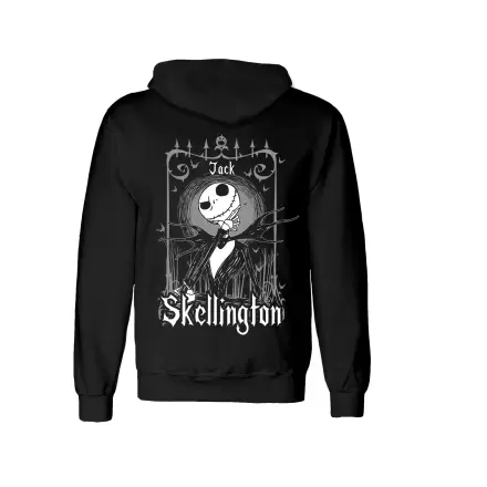 Nightmare before Christmas Hooded Sweater Jack Skellington In Frame Black And Back termékfotója