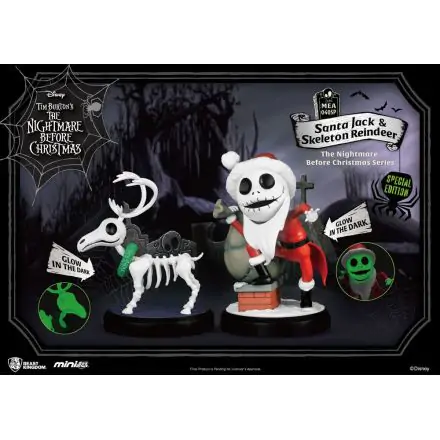 Nightmare Before Christmas Mini Egg Attack Figure 2-Pack Santa Jack & Skeleton Reindeer 8 cm termékfotója