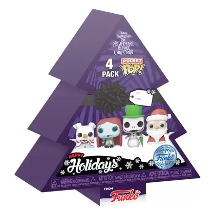 Nightmare before Christmas Pocket POP! Vinyl Figure 4-Pack Tree Holiday 4 cm termékfotója