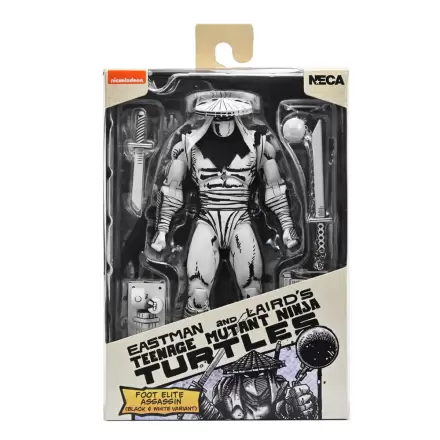 Ninja Turtles Teenage Mutant Foot Elite Assassin Black & White figure 18cm product photo