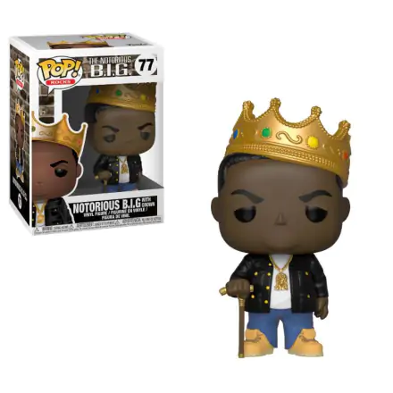 Notorious B.I.G. POP! Rocks Vinyl Figure Notorious B.I.G. with Crown 9 cm product photo