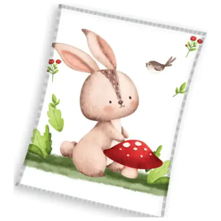 Bunny Forest fleece blanket product photo