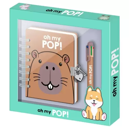 Oh My Pop! Capibara Diary and pen product photo