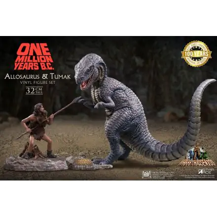 One Million Years B.C. Soft Vinyl Statues Allosaurus & Tumak product photo