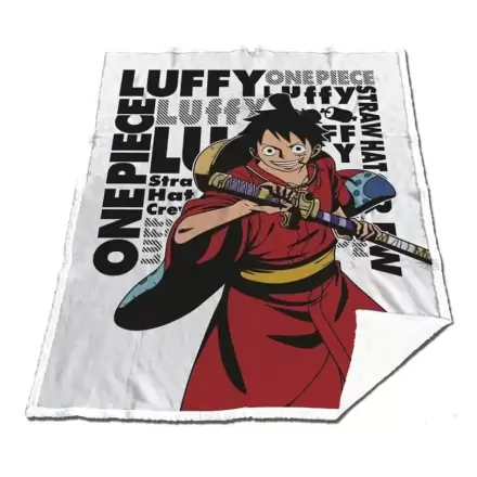 ONE PIECE Sherpa Blanket 130x170cm Luffy "Wano" product photo