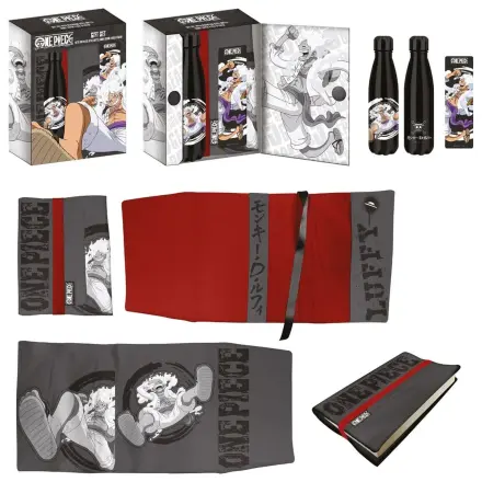 One Piece Steel Bottle, Sticker, Book Cover Gift Set Luffy product photo