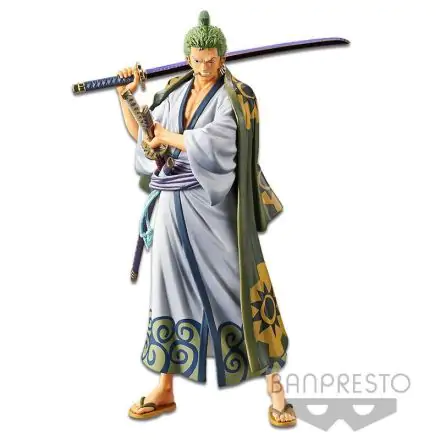 One Piece DXF Grandline Men PVC Statue Wanokuni Vol. 2 Zoro 17 cm product photo