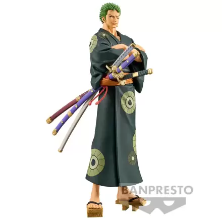 One Piece Grandline Series Wanokuni Yukata Silvers Roronoa Zoro figure 17cm product photo