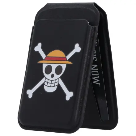 One Piece Card Holder Luffy Jolly Roger Black 10 cm product photo