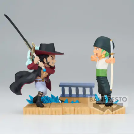 One Piece Log Stories Roronoa Zoro VS Dracule Mihawk figure 7cm termékfotója