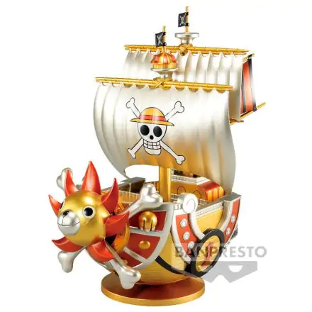 One Piece Mega World Collectable Thousand Sunny Gold Color figure 19cm product photo