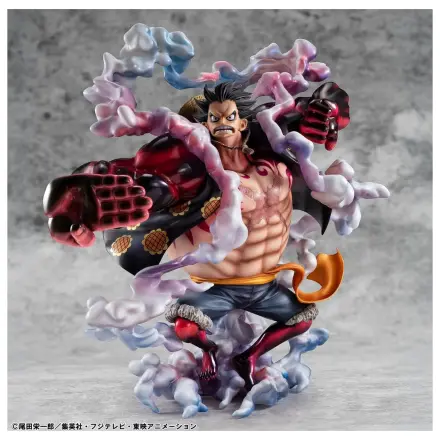 One Piece Portrait.Of.Pirates SA-Maximum PVC Figure Monkey D. Luffy Gear 4 Bounce-Man 10th Limited Ver. 30 cm product photo