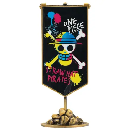 One Piece Replica Straw Hat Pirates Metal Banner 11 x 6 cm product photo