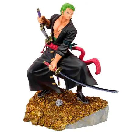 One Piece FiguartsZERO PVC Statue Roronoa Zoro by Eiichiro Oda WT100 Daikaizoku Hyakkei 17 cm product photo