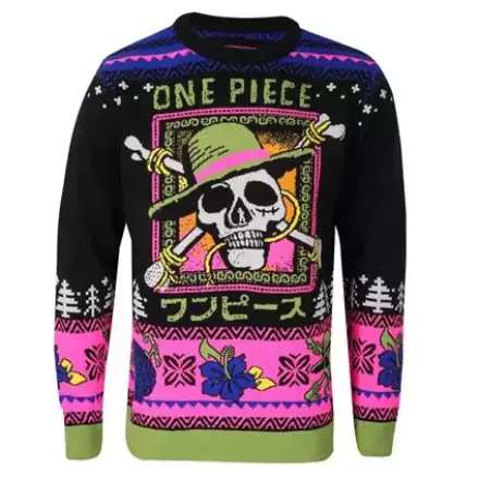 One Piece Sweatshirt Christmas Jumper Skull product photo
