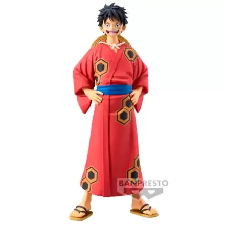 One Piece The Grandline Series Wanokuni Yukata Monkey D Luffy figure 16cm termékfotója