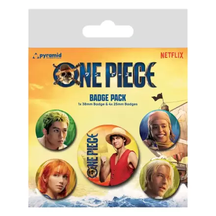 One Piece Pin-Back Buttons 5-Pack The Straw Hats termékfotója