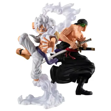 One Piece Wallstar PVC Figures 2-Pack Monkey D. Luffy Gear Fifth & Roronoa Zoro (with gift) 10 cm product photo