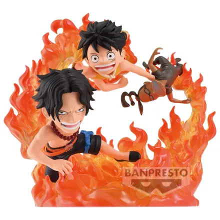 One Piece WCF Log Stories Marineford Portgas D Ace & Monkey D Luffy figure 10cm product photo