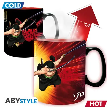 One Piece Zoro & Sanji Bögre Heat Change 460ml product photo