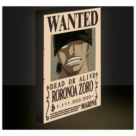 One Piece Zoro Wanted Light Canvas 40x30 cm product photo