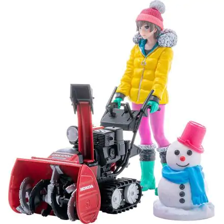 Original Character Plastic Model Kit 1/20 PLAMAX MF-62 minimum factory Minori with Honda Small Snow Plow HSS1170n (JX) 9 cm product photo