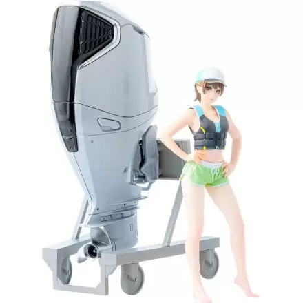 Original Character Plastic Model Kit 1/20 PLAMAX MF-88 minimum factory Minori with Honda BF350 Outboard Engine product photo