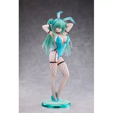 Original Character PVC Statue 1/4 Green Twin Tail Bunny-chan Fishnet Tights Ver. 43 cm product photo