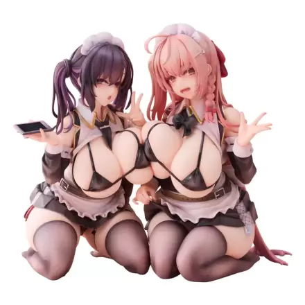 Original Character PVC Statues 1/5 2-Set Koho Miya & Otsuhane Fuwari illustration by Ninoude 18 cm product photo