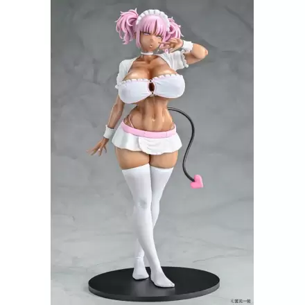 Original Character Statue 1/6 Black Gal Maid Succubus Cocoa Pink Ver. 30 cm product photo