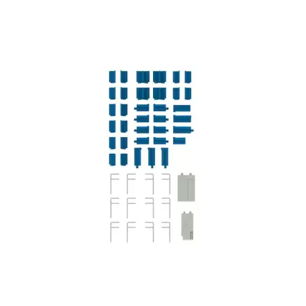 Original Character 1/80 Plastic Model Kit 1/80 Semi-cross seat interior set A (blue) 4 cm product photo