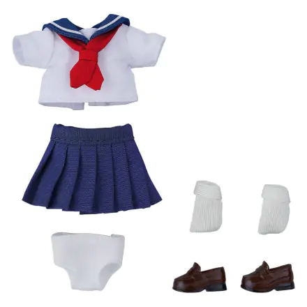 Original Character for Nendoroid Doll Figures Outfit Set: Short-Sleeved Sailor Outfit (Navy) product photo