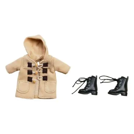 Original Character Parts for Nendoroid Doll Figures Warm Clothing Set: Boots & Duffle Coat (Beige) termékfotója