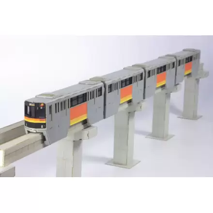 Original Character Series 1000 1/150 Paper Model Kit Tama Intercity Monorail (4 cars) 48 cm product photo