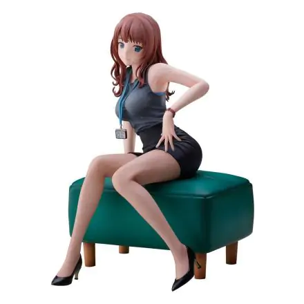 Original Illustration PVC Statue Doshima Illustration Senior Office Lady With Many Moles 23 cm product photo