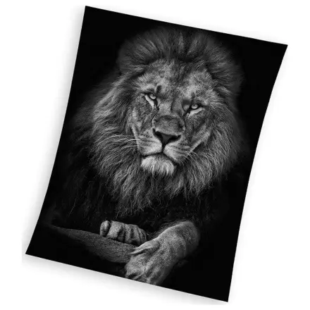 Lion Black fleece blanket 150x200cm product photo