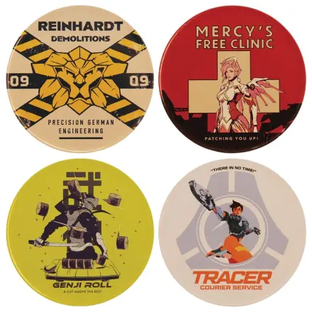 Overwatch Coaster 4-Pack Printed Metal product photo