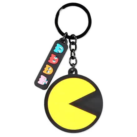 Pac-Man rubber keychain product photo