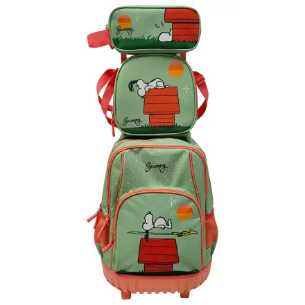 Panuts Snoopy Trolley set + pencil case + lunch bag product photo