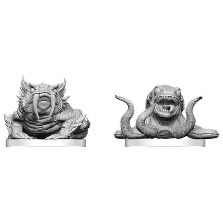 Pathfinder Battles Deep Cuts Unpainted Miniature Bogwid & Slurk 13 cm product photo