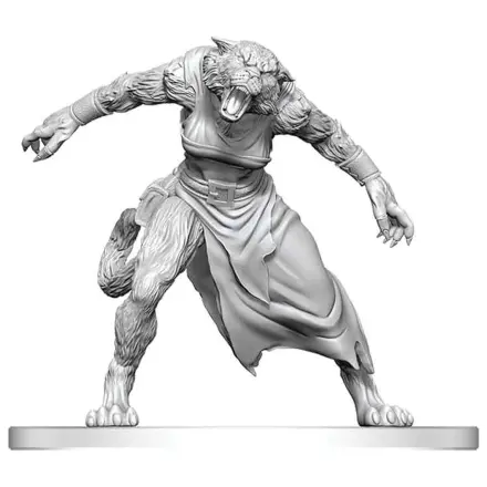 Pathfinder Battles Deep Cuts Unpainted Miniature Weretiger 13 cm product photo