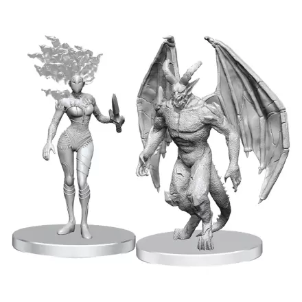 Pathfinder Deep Cuts Unpainted Miniatures Gargoyle & Shae product photo