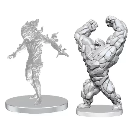 Pathfinder Deep Cuts Unpainted Miniatures Living Landslide & Living Wildfire product photo