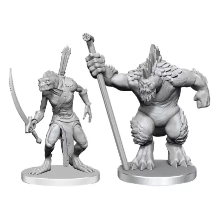Pathfinder Deep Cuts Unpainted Miniatures Xulgath Skirmisher & Stoneliege product photo