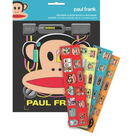 Paul Frank Sticker Album with 50 Stickers product photo